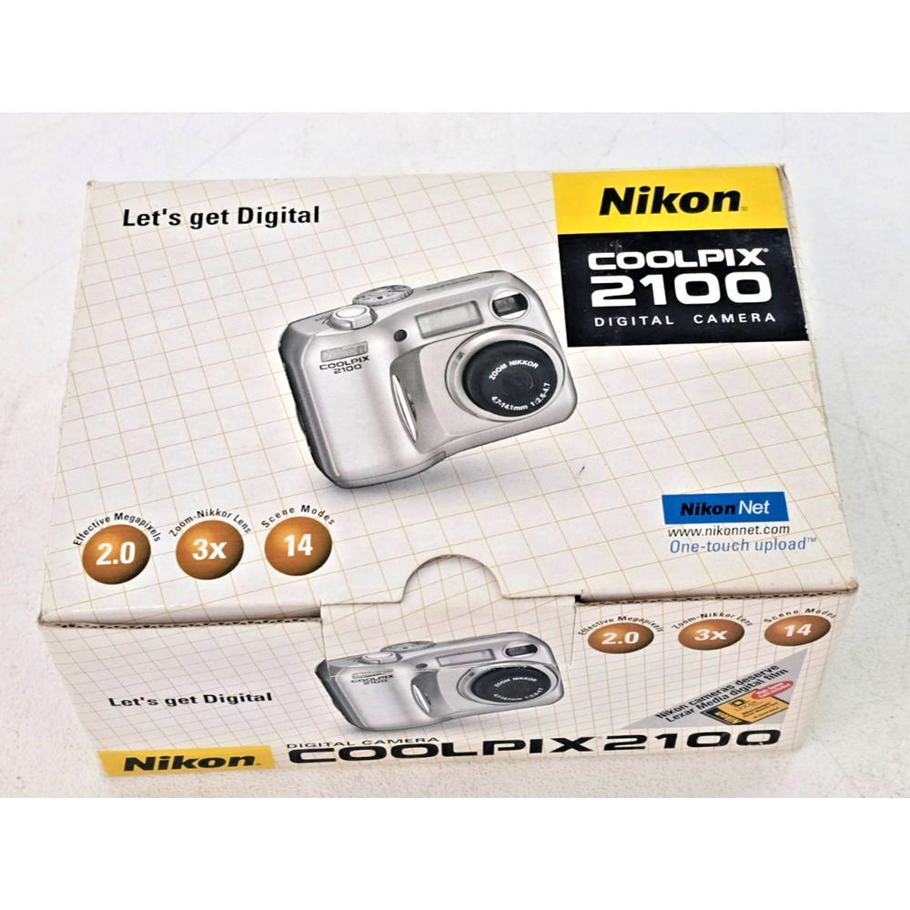 Nikon Coolpix 2100 Digital Camera 3X Zoom 2.0 Megapixel